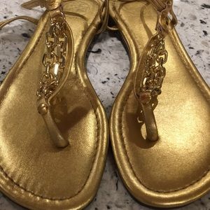 Tory Burch Gold Sandals